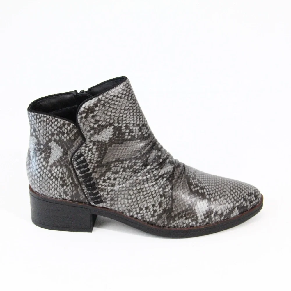 BareTraps Western Boots sz 6.5 NEW Women Ankle Bootie Faux Leather snakeskin